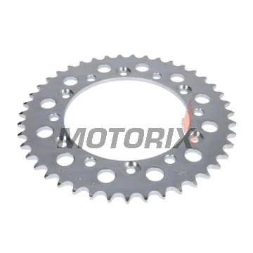 Zadní rozeta -JT- JTR245/3,43, 43 zubů, ocelový, Gilera RC 600 1989-1992, Honda CB 250 1996-2001, FMX 650 2004-2008, FX 650 1999-2001, NSR 250 1986-1987, NX 250 1988-1990, NX 650 1988-1994, VTR 250 1988, 1998, 2009-2012, VTZ 250 1988
