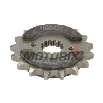 Přední pastorek -JT- JTF513,17RB, 17 zubů, s gumový tlumič, Cagiva Raptor 1000 2001-2006, V-Raptor 1000 2001-2006, X-Raptor 1000 2002-2003, X-Tra Raptor 1000 2001-2005, Kawasaki GPX 500 1988, GPX 600 1988-1990, 1993-2000, GPX 750 1987-1988