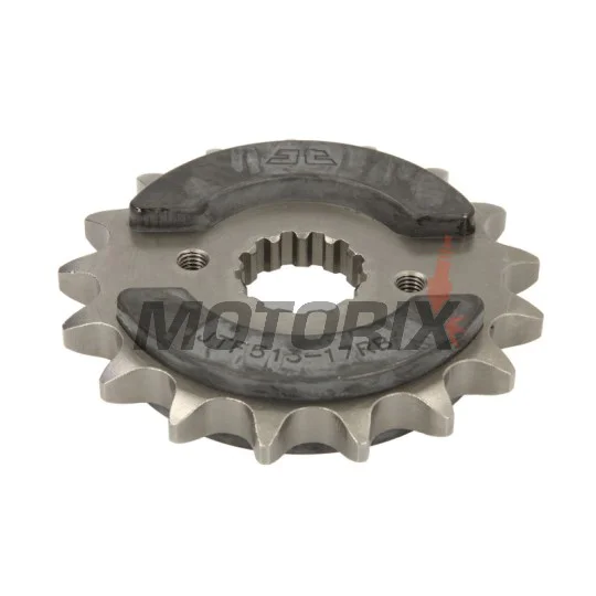 Přední pastorek -JT- JTF513,17RB, 17 zubů, s gumový tlumič, Cagiva Raptor 1000 2001-2006, V-Raptor 1000 2001-2006, X-Raptor 1000 2002-2003, X-Tra Raptor 1000 2001-2005, Kawasaki GPX 500 1988, GPX 600 1988-1990, 1993-2000, GPX 750 1987-1988