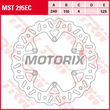 Brzdový kotouč -TRW- MST295EC, 240mm, Beta RR 250/300 2T + 350/390/400/430/450/480/498 4T Enduro & Racing (2005-2017)