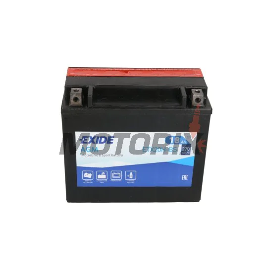 Akumulátor -EXIDE- YTX20H-BS, 18Ah 12V