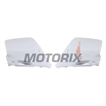 Zadní boční plasty -POLISPORT- bílé, KAWASAKI KX 125/250 1996-1998