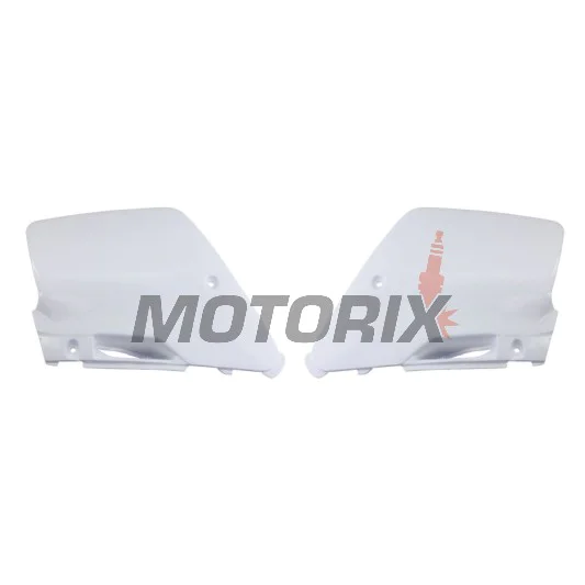 Zadní boční plasty -POLISPORT- bílé, KAWASAKI KX 125/250 1996-1998