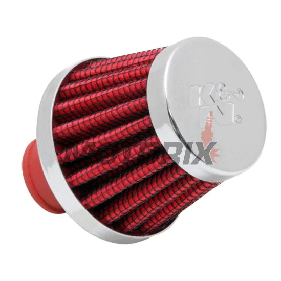 Vzduchový filtr -K&N- 62-1600RD, 10mm spojka/článek - univerzální