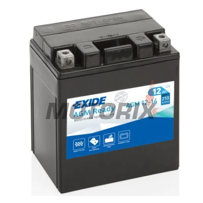 Akumulátor -EXIDE- YTX14AHL-BS READY, 12Ah 12V