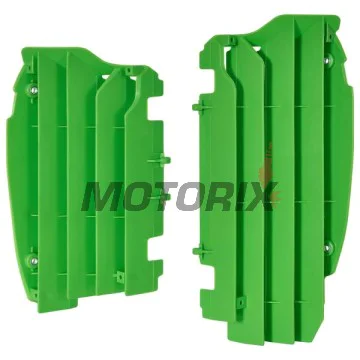 Chrániče chladiče -POLISPORT- zelený, KAWASAKI KX 450 2012-2015