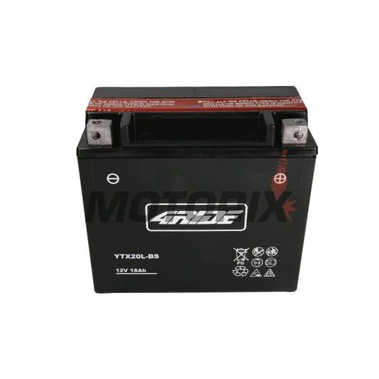 Akumulátor -4 RIDE- YTX20L-BS 4RIDE, 18.9Ah 12V