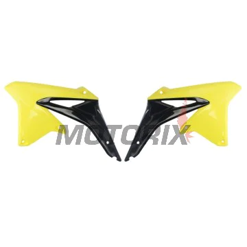 Přední boční plasty -POLISPORT- černé/žluté, SUZUKI RM-Z 450 2008-2017