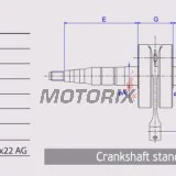 Kliková hřídel -ATHENA-, Aprilia RS 50 2006-2010, RS4 50 2011-2016/2018, RX 50 2006-2014, SX 50 2006-2011, Derbi GPR 50 2004/2006-2014, Senda 50 2005-2013, Gilera RCR 50 2013-2018, SMT 50 2013-2018