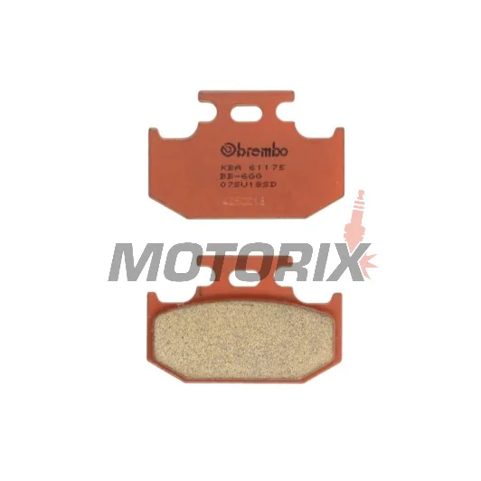 Brzdové destičky -BREMBO- 07SU18SD, Kawasaki KX 125/250/500, Suzuki DR 350/RM 125/250, Yamaha TT 600/WR 400F/YZ 125/250 (1990-2002)