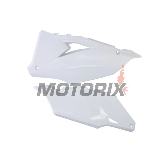 Zadní boční plasty -POLISPORT- bílé, KAWASAKI KX 250/450 2019-2023