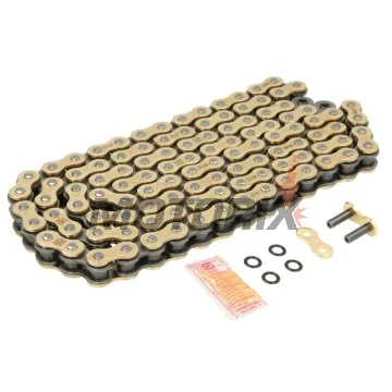 Řetěz -DID- 520VX3G&B-110ZB, velikost 520, 110 článků, zesílený, zlatá/černá