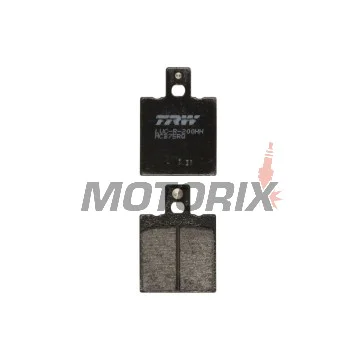 Brzdové destičky -TRW- MCB75RQ, Aprilia RS 50/125/250, AF1 125, Tuareg 125/350, Ducati Monster 600/900/1000, 916, SS 750/900, Cagiva Mito 125, Raptor 650, Elefant 750, KTM GS 125/500, MX 125/500, Moto Guzzi California 1100, Daytona 1000, V11 1100, Husqvar