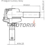 Vnější čep řízení -4 RIDE- Polaris Outlaw/Predator/Sportsman 450-850 2007-2011