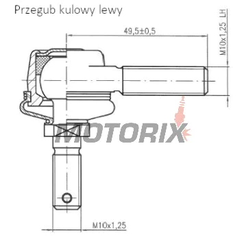 Vnější čep řízení -4 RIDE- Polaris Outlaw/Predator/Sportsman 450-850 2007-2011