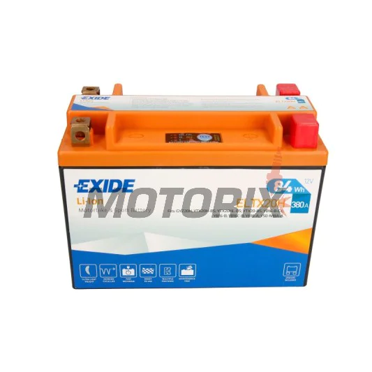 Akumulátor -EXIDE- ELTX20H, 84Wh (7Ah), 12V, Lithium-ion