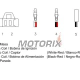 CDI -DZE- APRILIA AMICO, AREA 51, GULLIVER, RALLY, SCARABEO, SONIC, SR; BENELLI 491, K2, NAKED, PEPE; BETA TEMPO; ITALJET DRAGSTER; MALAGUTI CENTRO, F10; MBK CW; YAMAHA AEROX 50 1990-2008