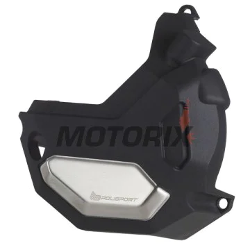 Chránič víka statoru -POLISPORT- černý, HONDA NC 700/750 2014-2020