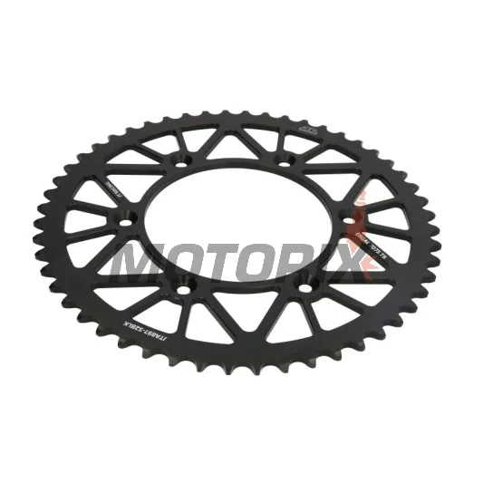 Zadní rozeta -JT- JTA897,52BLK, 52 zubů, černý, hliníkový, Husaberg FC 450 2004-2006, FC 501/600 2000, FC 550 2004-2008, FE 250 2013-2014, FE 350 2013, FE 390 2010-2012, FE 400 2000-2003, FE 450 2004-2014, FE 501 2000, 2013-2014, FE 550 2004-2008