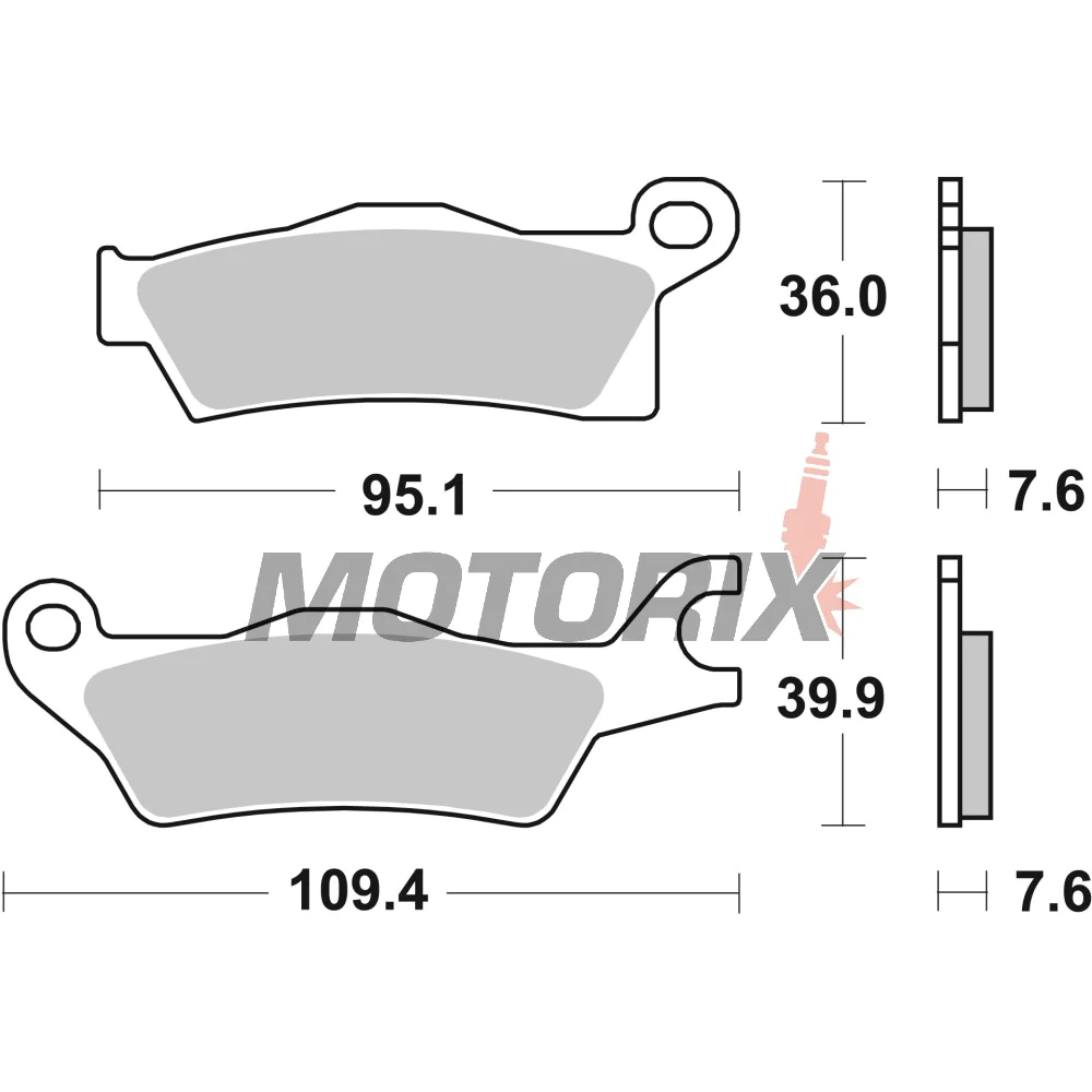 Brzdové destičky -BREMBO- 07GR27SD, Can-Am Outlander 450 EFI, 800R EFI (2009-2016)
