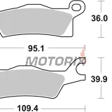Brzdové destičky -BREMBO- 07GR27SD, Can-Am Outlander 450 EFI, 800R EFI (2009-2016)