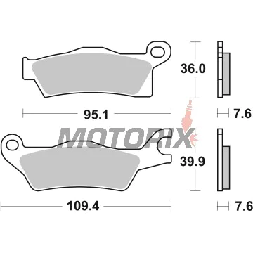 Brzdové destičky -BREMBO- 07GR27SD, Can-Am Outlander 450 EFI, 800R EFI (2009-2016)