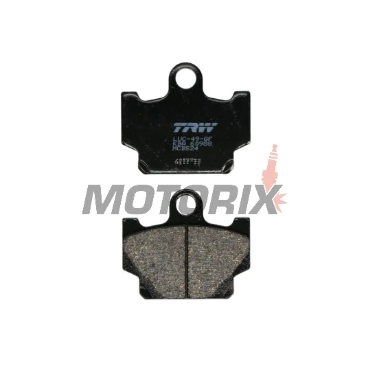 Brzdové destičky -TRW- MCB524, Yamaha RD80/125/250/350LC (1982-1984), SR125/250 (1996-1998), XJ550/650 (1983-1985), XS400 DOHC (1982-1984), XT500/600Z Tenere (1983-1989), XV250 Virago (1989-1994), XZ550 (1982-1984)