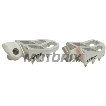 Stupačky -ZAP TECHNIX- stříbrné, KTM SX/SX-F/EXC/EXC-F/Freeride/Enduro 690/SMC 690, Husqvarna TC/FC/TE/FE/Enduro 701/Supermoto 701, Yamaha YZ/YZ-F 65-701 1996-