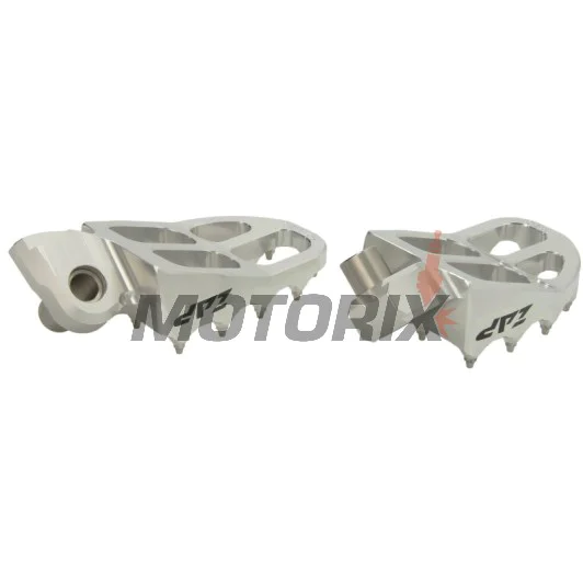 Stupačky -ZAP TECHNIX- stříbrné, KTM SX/SX-F/EXC/EXC-F/Freeride/Enduro 690/SMC 690, Husqvarna TC/FC/TE/FE/Enduro 701/Supermoto 701, Yamaha YZ/YZ-F 65-701 1996-