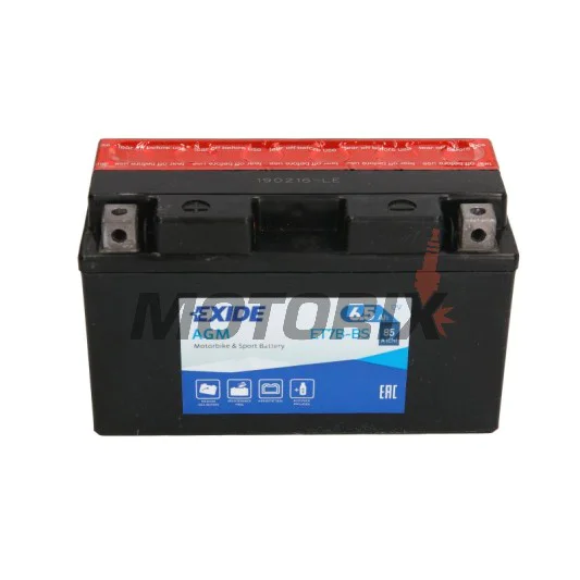 Akumulátor -EXIDE- YT7B-BS, 6.5Ah 12V