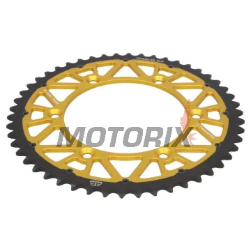 Zadní rozeta -JT- JTX822,50GLD, 50 zubů, zlatý, hybridní, Betamotor RR 250 2005-2012, RR 400/525 2005-2009, RR 450 2005-2010, RR 520 2010, RR Enduro 350 2011-2012, RR Enduro 400 2010-2012, Cagiva WMX 125 1989-1992, Gas Gas EC 125 2000-2013