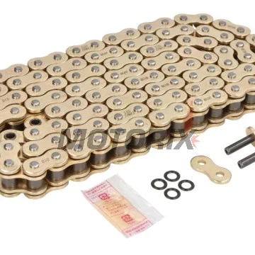 Řetěz -DID- 530ZVMX2G&G-110, velikost 530, 110 článků, dvojité zesílený, zlatá