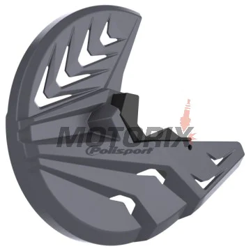 Chránič brzdového kotouče -POLISPORT- s chránič pod tlumiče, černý/šedý, YAMAHA YZ 125/250/450 2008-2023
