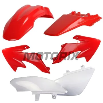 Sada plastů -POLISPORT- červené/bílé HONDA CRF 50 2004-2021