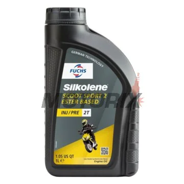 2taktní olej -SILKOLENE- SCOOT SPORT, 2T, polosyntetika + ester, 1L