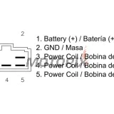 Regulátor dobíjení -DZE- regulátor dobíjení, 12V, 20A, SUZUKI DR, DR-Z, LT, LT-F 160-400 1987-2017