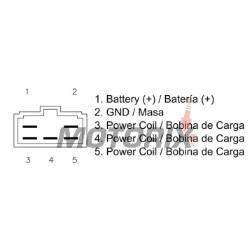 Regulátor dobíjení -DZE- regulátor dobíjení, 12V, 35A, YAMAHA FZS 600 2002-2003