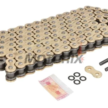 Řetěz -DID- 525VX3G&B-120, velikost 525, 120 článků, zesílený, zlatá/černá