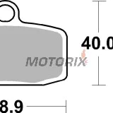 Brzdové destičky -BREMBO- 07GR20SX, Husqvarna TC 85, 85 BW (2014-2023), KTM SX 85, 85 BW (2012-2020)