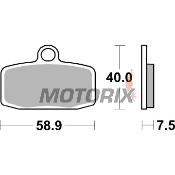 Brzdové destičky -BREMBO- 07GR20SX, Husqvarna TC 85, 85 BW (2014-2023), KTM SX 85, 85 BW (2012-2020)