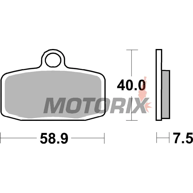 Brzdové destičky -BREMBO- 07GR20SX, Husqvarna TC 85, 85 BW (2014-2023), KTM SX 85, 85 BW (2012-2020)