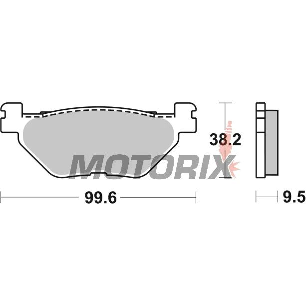 Brzdové destičky -BREMBO- 07YA39SP, Yamaha XV950/XV950 Racer (2016)
