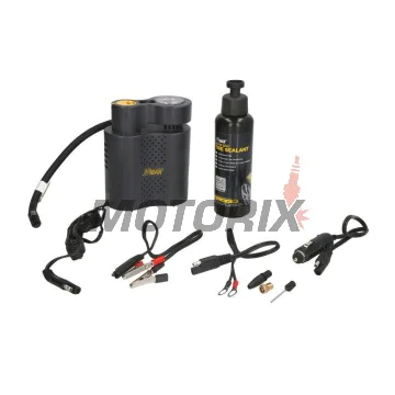 Přenosný kompresor -VICMA- 12V, + kapalina pro bezdušové pneumatiky