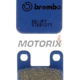 Brzdové destičky -BREMBO- 07BB12TT, CPI Supercross 50 (2003-2006), Derbi Aventura, Predator, Senda, Vamos 50 (1994-2002), Gas Gas Pampera 125 (1997-1999)