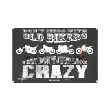 Garážová cedule -OXFORD- Don’t mess with bikers, 200x300mm