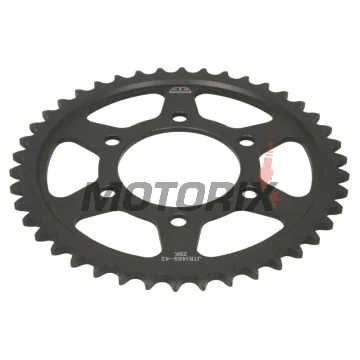 Zadní rozeta -JT- JTR1489,42ZBK, 42 zubů, černý zinek, ocelový, Kawasaki KLZ 1000 2010, 2012-2019, Z 1000 2003-2020, Z 900 2017-2019, ZR 1000 2010-2014, ZX-10R 1000 2004-2005, 2008-2019, ZX-6R 600 1998-2002, ZX-7R 750 1996-2003, ZX-7RR 750 1996-1999
