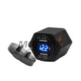 USB adaptér -4 RIDE- 12V, 2xUSB (2.1A), BMW, TRIUMPH (connector DIN ISO 4165)