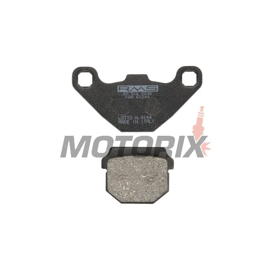 Brzdové destičky -RMS- 22 510 0040, Aprilia RS4 125 2011-2013, 2015, Aprilia RS4 50 2013, 2015, Benelli Zenzero 313 2012-2015, Derbi DXR 200/250 2004-2005, Hyosung SB 50 2006-2008, Hyosung SD 50 1999-2004, Keeway FLASH 2T 50 2006-2009