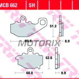Brzdové destičky -TRW- MCB662, Kawasaki ER-6F/ER-6N 650, GPZ1100, Versys 650, Z/Z1000/Z750, Zephyr, ZRX400, ZX-6R/9R/10R, ZZR600 (1993-2018)