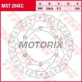 Brzdový kotouč -TRW- MST294EC, 260mm, Beta RR 250/300 2T + 350/390/430/450/480/498 4T Enduro & Racing (2005-2017)